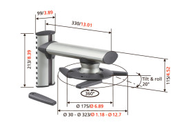 Vogel's EPW 6565 - uchwyt do projektorów