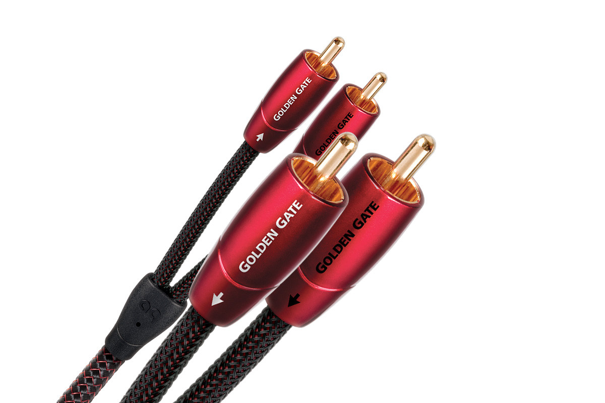 Audioquest Golden Gate RCA - przewód 2xRCA/2xRCA | interkonekt stereo o długości 0,6 m