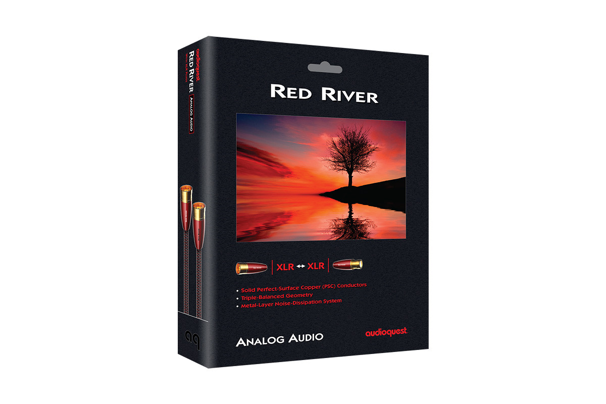 Audioquest Red River XLR - przewód 2xXLR/2xXLR | interkonekt stereo o długości 0,5 m Audioquest Red River XLR - przewód 2xXLR/2xXLR | interkonekt stereo o długości 0,5 m