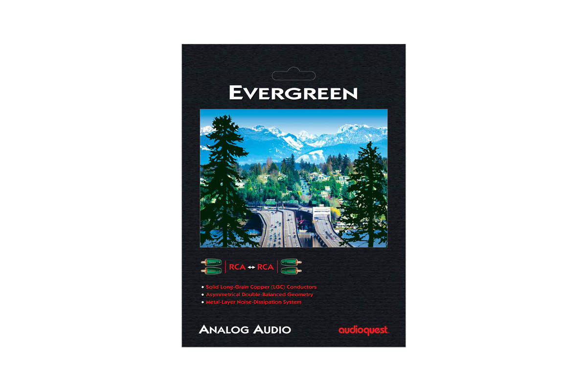 Audioquest Evergreen 3,5 mm/RCA - przewód mini jack 3,5 mm stereo/2x RCA o długości 1 m Audioquest Evergreen 3,5 mm/RCA - przewód mini jack 3,5 mm stereo/2x RCA o długości 1 m