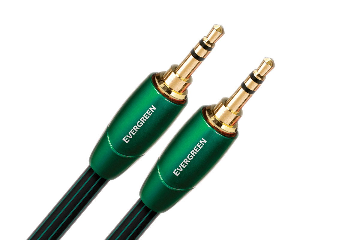 Audioquest Evergreen 3,5 mm/3,5 mm - przewód mini jack 3,5 mm stereo/mini jack 3,5 mm stereo o długości 1 m