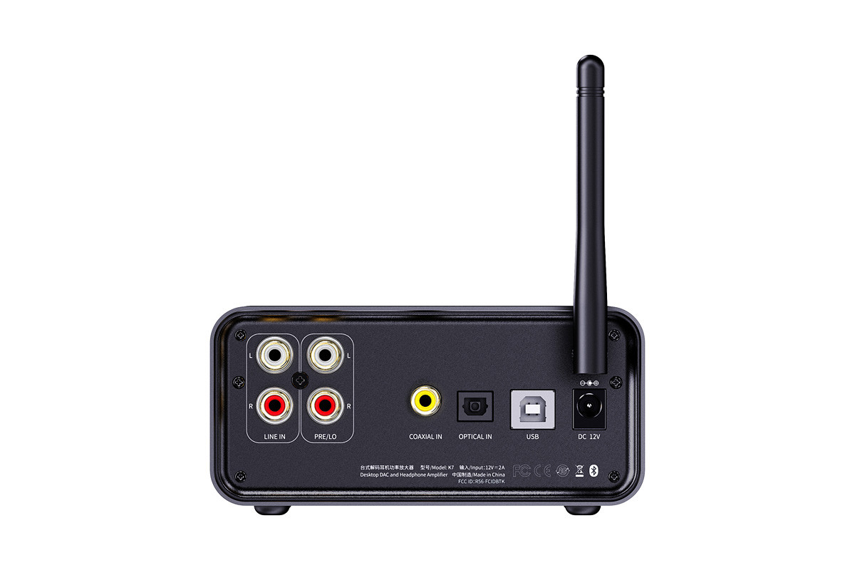 FiiO K7 BT - wzmacniacz słuchawkowy z przetwornikiem DAC USB i Bluetooth FiiO K7 BT - wzmacniacz słuchawkowy z przetwornikiem DAC USB i Bluetooth