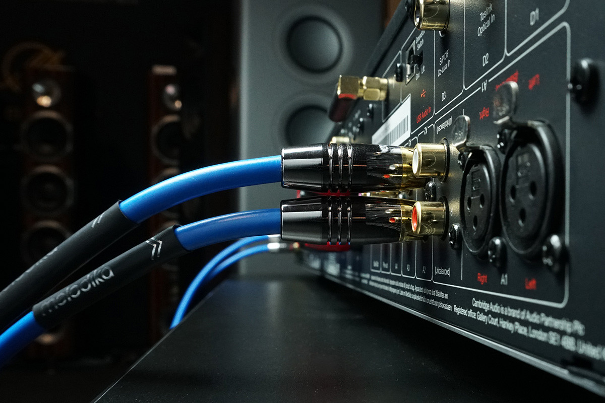 Melodika Sky Blue SB2R05 - przewód 2xRCA/2xRCA | interkonekt stereo o długości 0,5 m