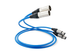 Melodika Sky Blue SB2X100 - przewód 2xXLR/2xXLR | interkonekt stereo o długości 10 m