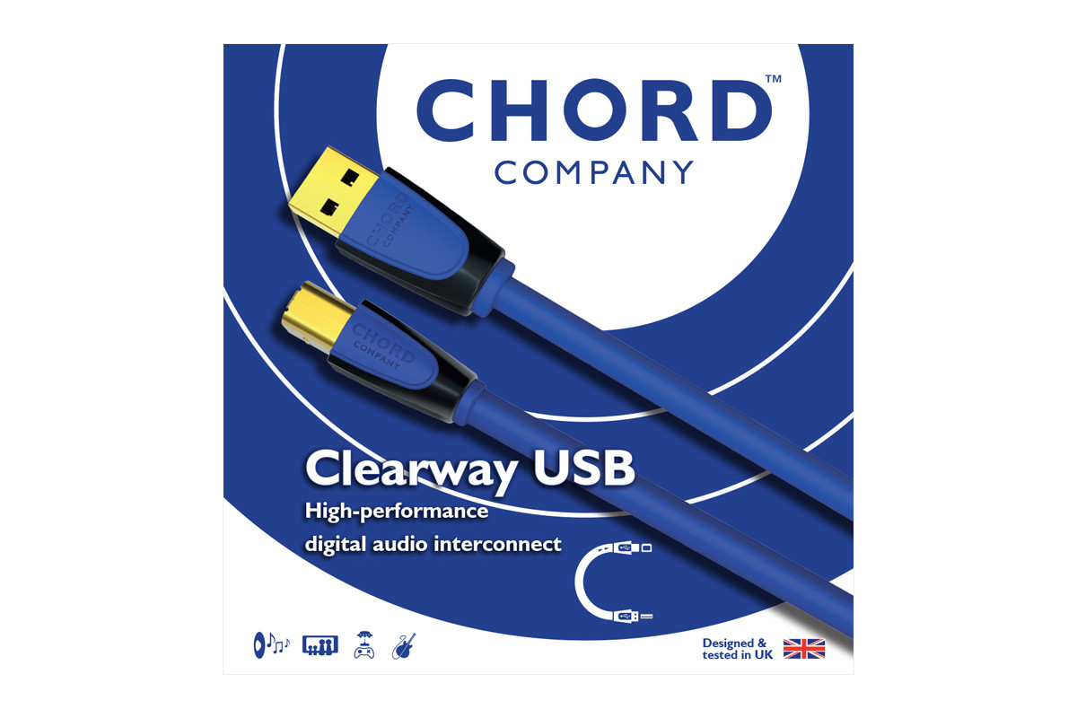 Chord Clearway USB - przewód USB 2.0 A/B o długości 1,5 m