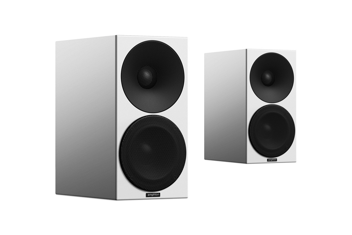 Amphion Helium 410 Standard White - kolumny podstawkowe