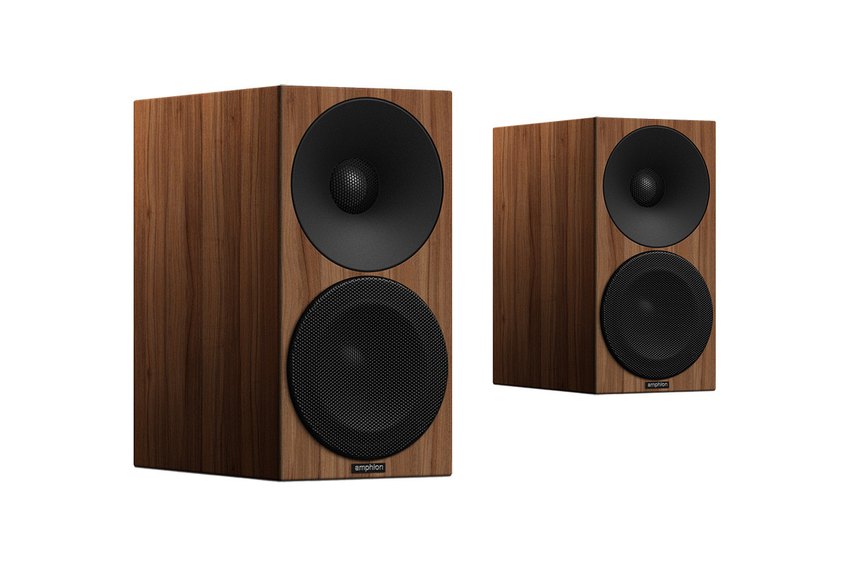 Amphion Helium 410 Walnut - kolumny podstawkowe