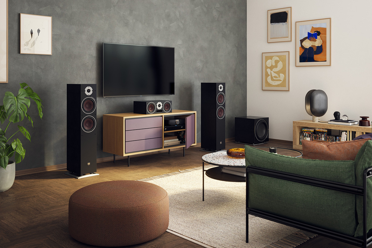 Dali Oberon 7 Dark Walnut - kolumny podłogowe