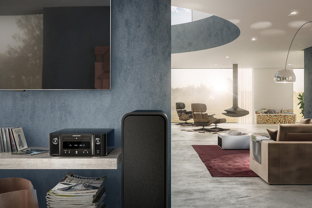 Marantz Melody | M-CR412 Silver/Gold - amplituner stereo z odtwarzaczem CD