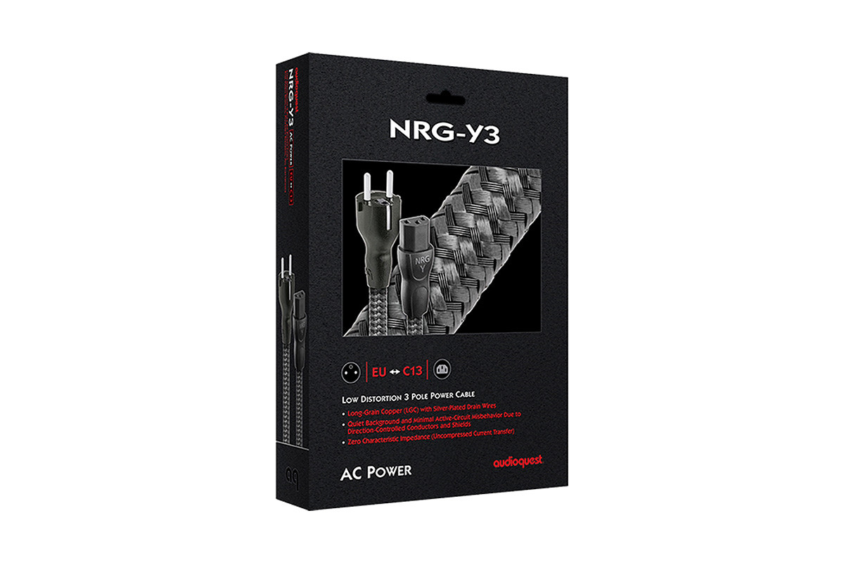 Audioquest NRG-Y3 - przewód zasilający AC | power cord o długości 2 m Audioquest NRG-Y3 - przewód zasilający AC | power cord o długości 2 m