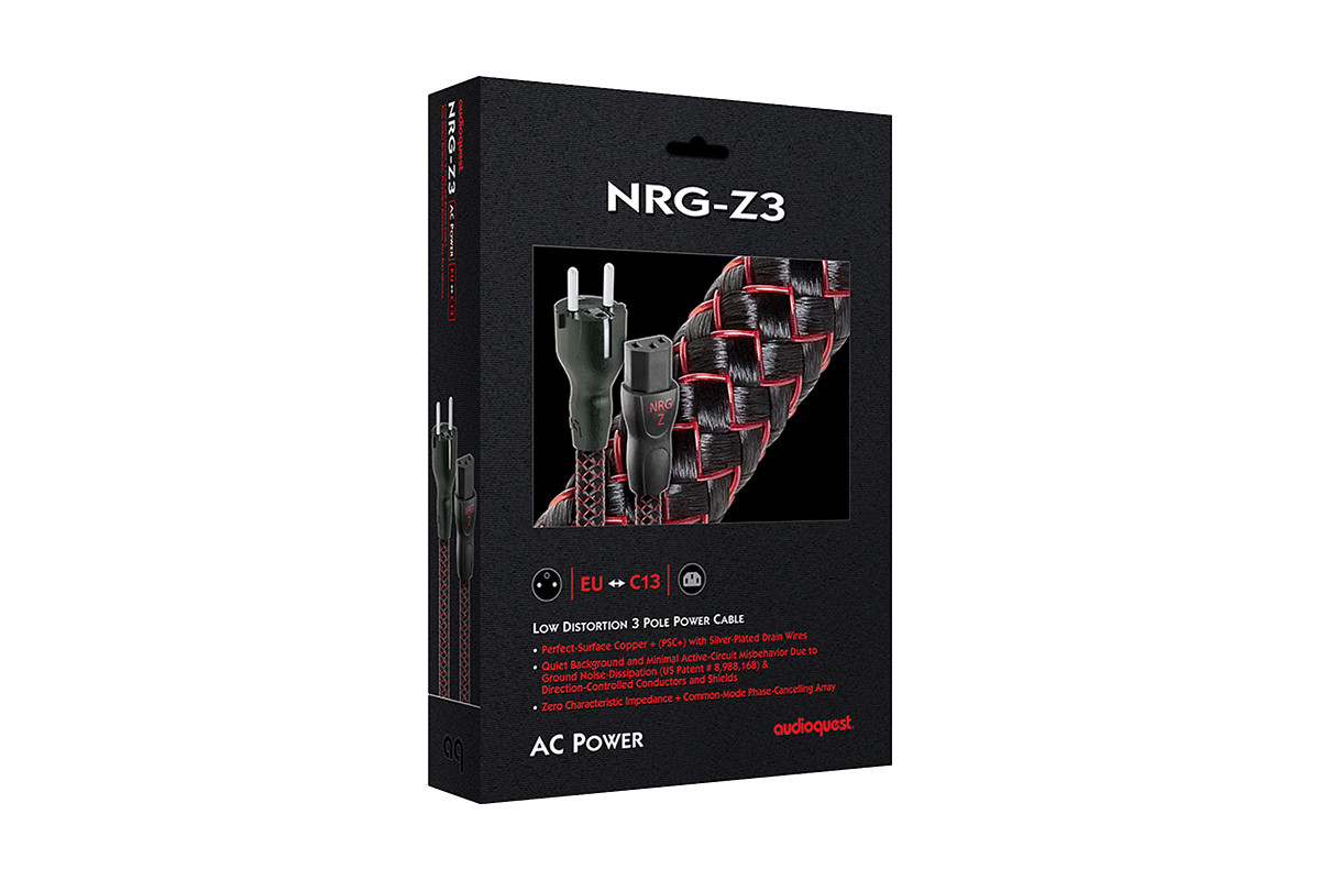Audioquest NRG-Z3 - przewód zasilający AC | power cord o długości 2 m Audioquest NRG-Z3 - przewód zasilający AC | power cord o długości 2 m