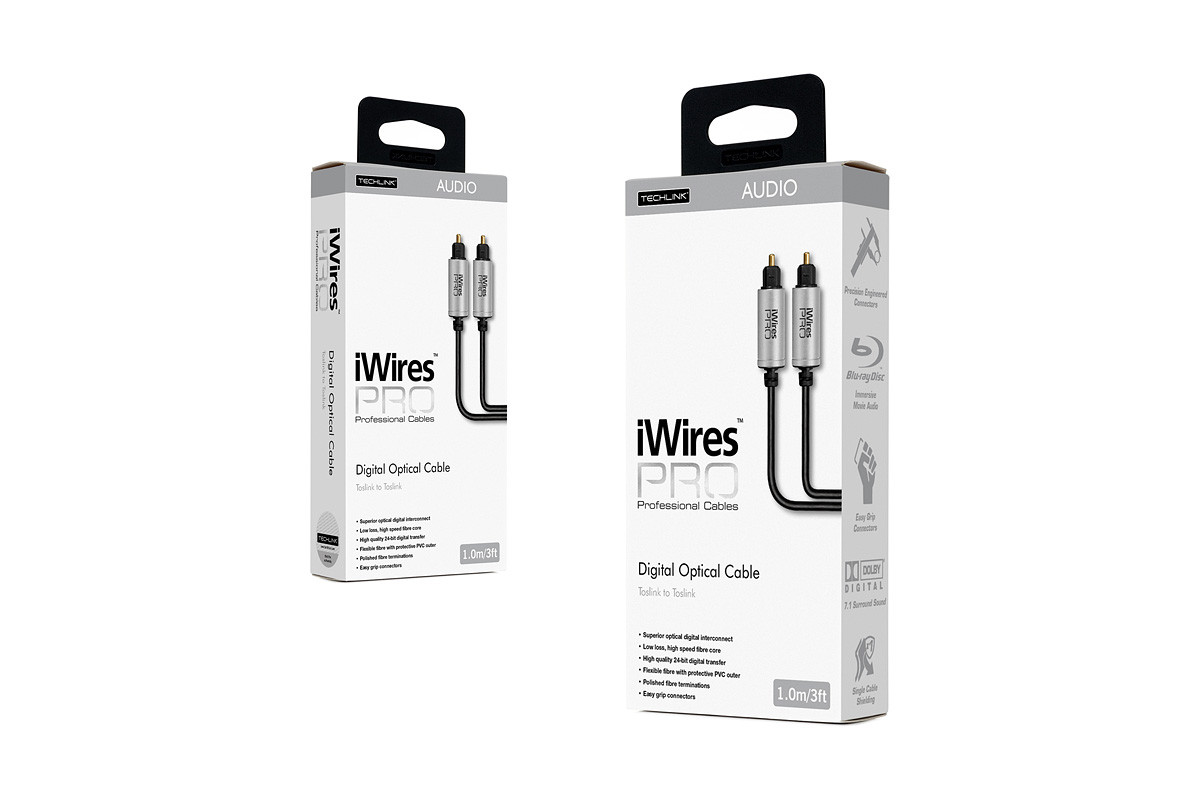 Techlink iWires PRO Toslink 711215 - przewód optyczny Toslink/Toslink o długości 5 m Techlink iWires PRO Toslink 711215 - przewód optyczny Toslink/Toslink o długości 5 m