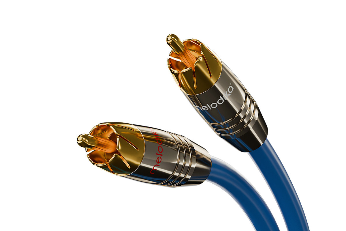 Melodika Sky Blue SB2R15 - przewód 2xRCA/2xRCA | interkonekt stereo o długości 1,5 m
