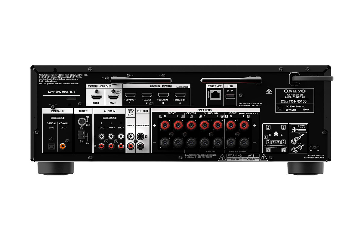 Onkyo TX-NR5100 - amplituner wielokanałowy Onkyo TX-NR5100 - amplituner wielokanałowy