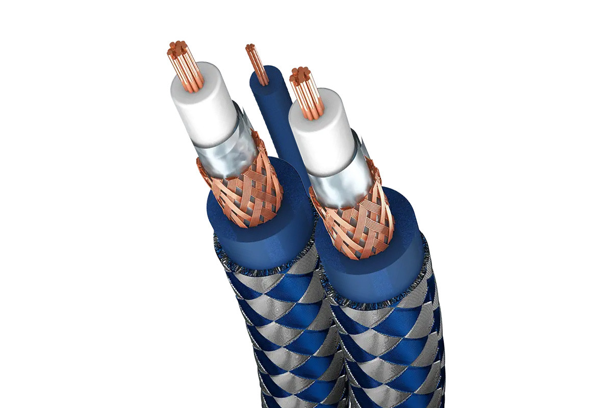 Inakustik Premium Phono - przewód 2xRCA/2xRCA | interkonekt stereo z żyłą uziemiającą o długości 2 m