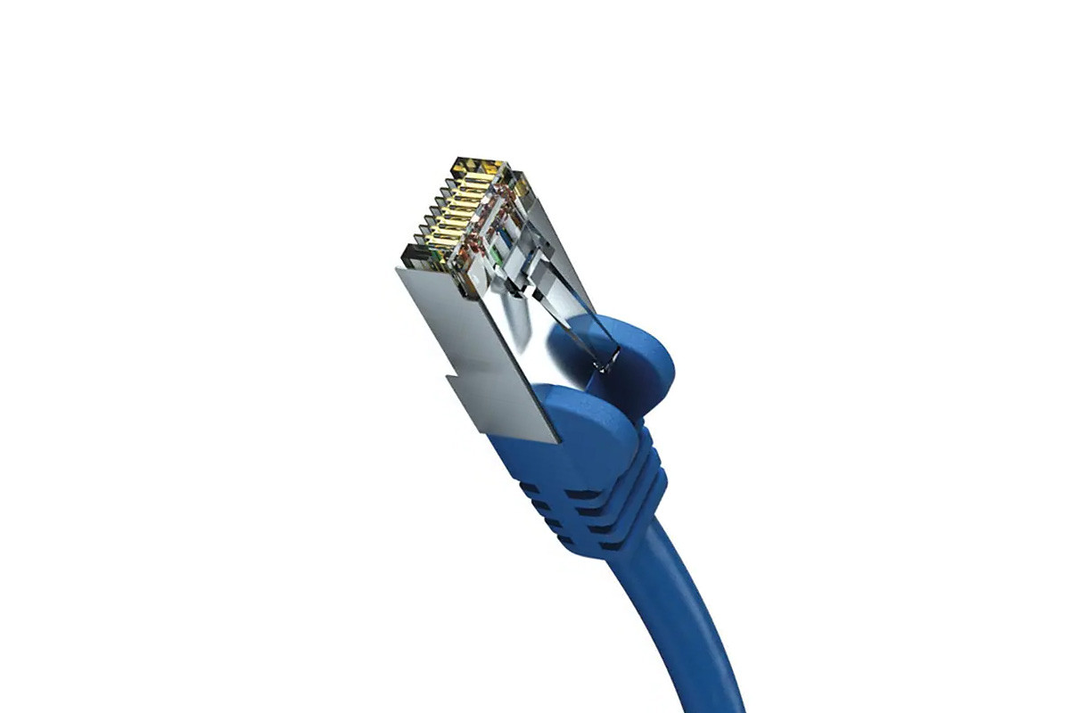 Inakustik Professional Ethernet CAT 7 SF/UTP - przewód typu patchcord RJ45/RJ45 o długości 0,5 m