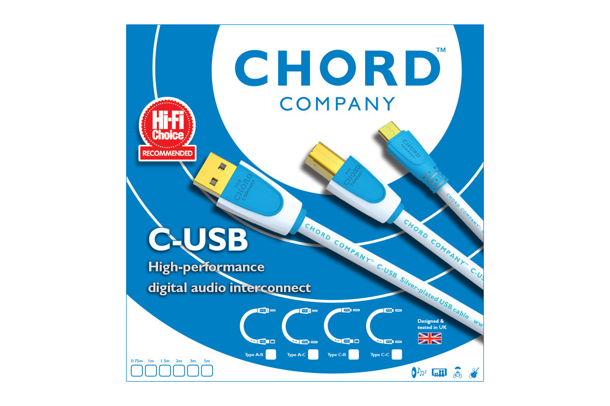 Chord C-USB C/B - przewód USB C/B o długości 0,5 m Chord C-USB C/B - przewód USB C/B o długości 0,5 m