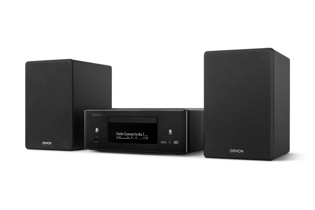 Denon CEOL N12DAB Black - sieciowy mini system audio z odtwarzaczem CD