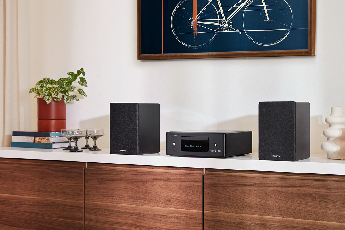 Denon CEOL N12DAB Black - sieciowy mini system audio z odtwarzaczem CD