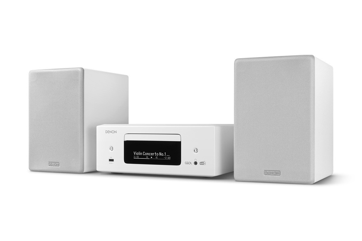 Denon CEOL N12DAB White - sieciowy mini system audio z odtwarzaczem CD