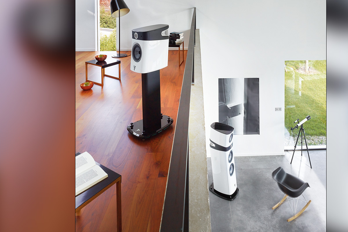 Focal Sopra Nº1 Carrara White - kolumny podstawkowe