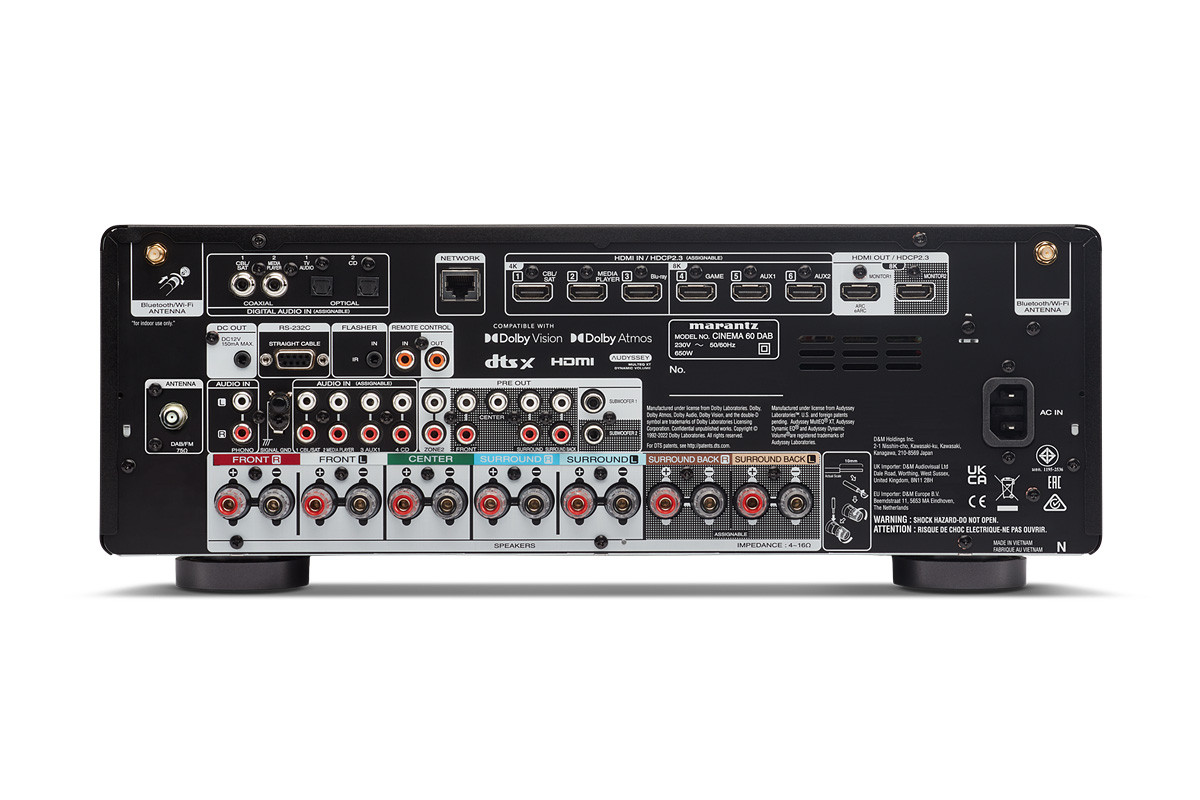 Marantz CINEMA 60 DAB Black - amplituner wielokanałowy