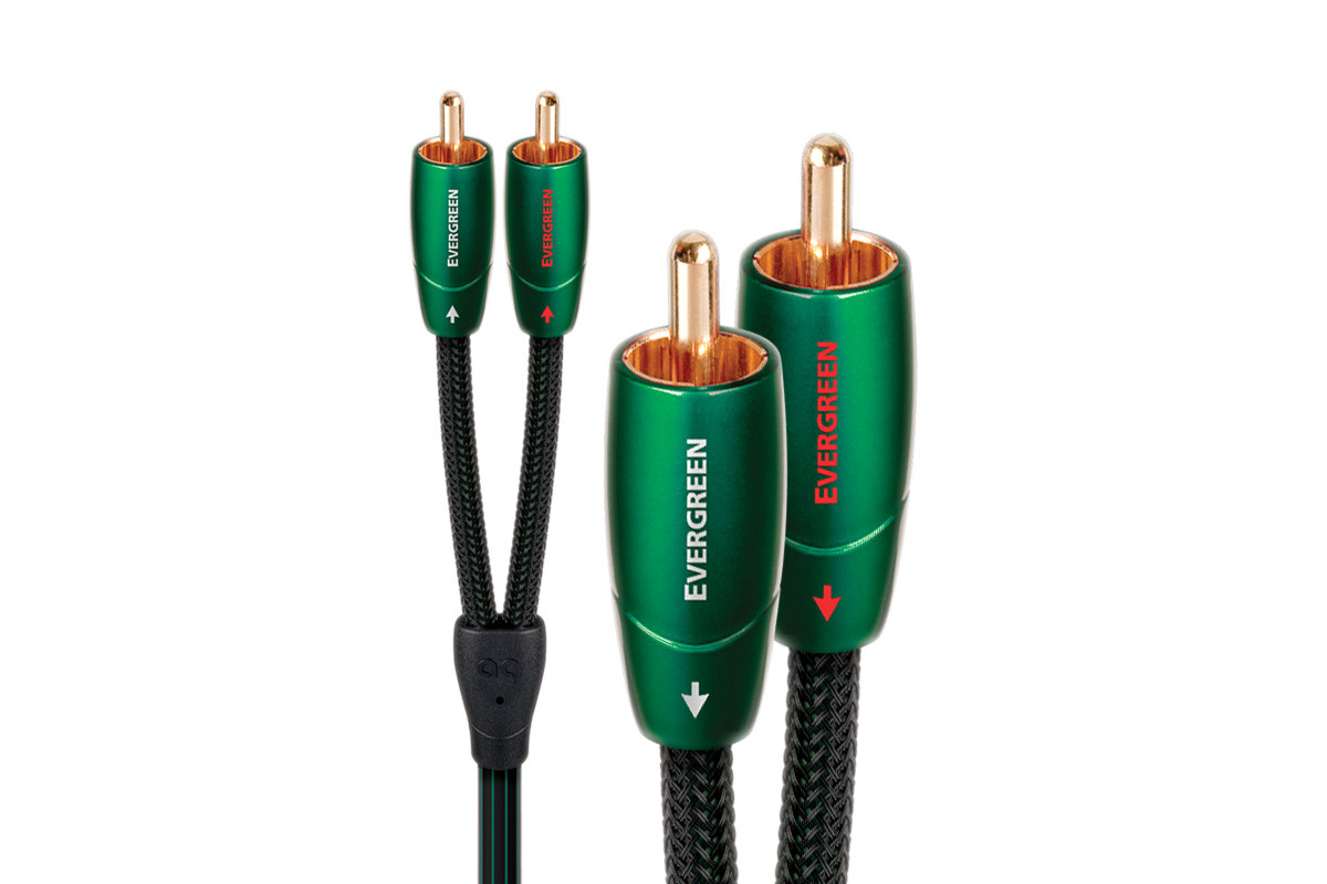 Audioquest Evergreen RCA - przewód 2xRCA/2xRCA | interkonekt stereo o długości 3 m
