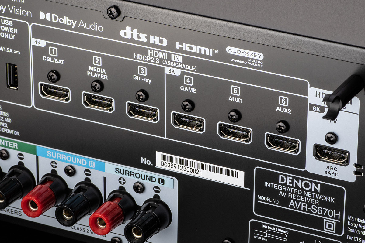 Denon AVR-S670H - amplituner wielokanałowy