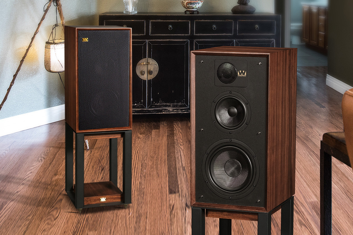 Wharfedale Linton Stand Mahogany Red - stojaki pod kolumny