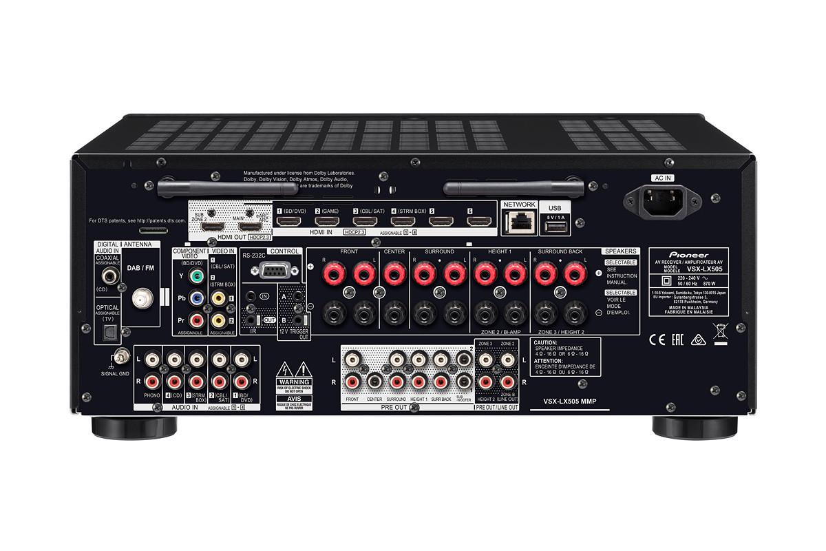 Pioneer VSX-LX505 Black - amplituner wielokanałowy Pioneer VSX-LX505 Black - amplituner wielokanałowy