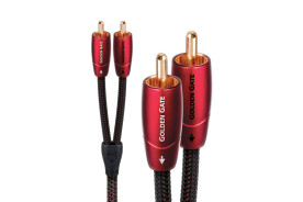 Audioquest Golden Gate RCA - przewód 2xRCA/2xRCA | interkonekt stereo o długości 1 m