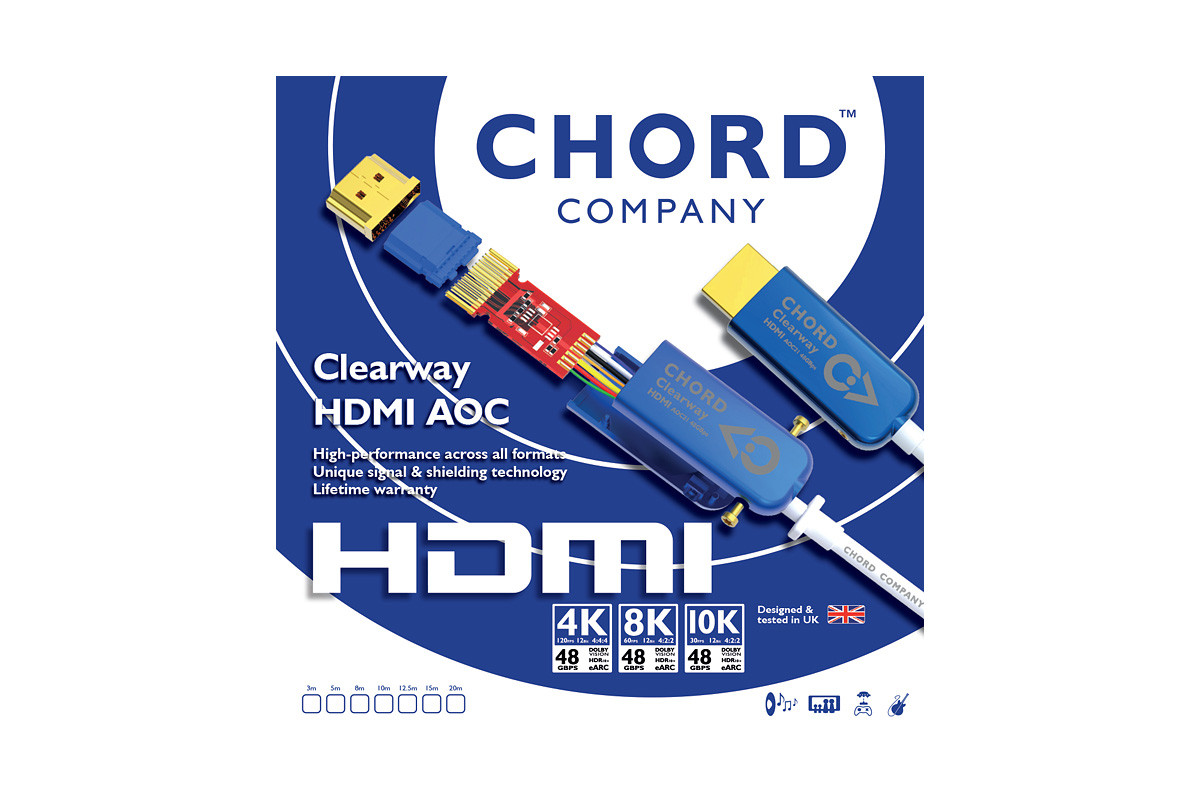 Chord Clearway HDMI 2.1/8K AOC - optyczny przewód HDMI/HDMI o długości 5 m