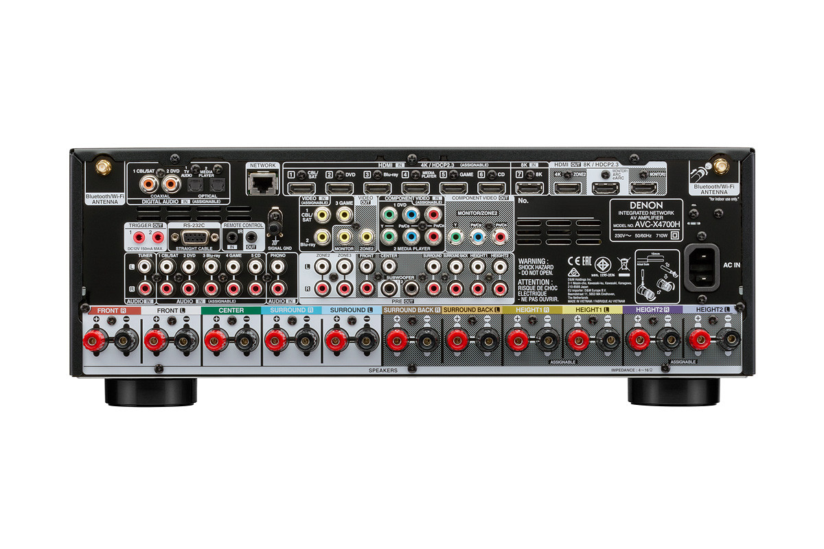 Denon AVC-X4700H Black - amplituner wielokanałowy