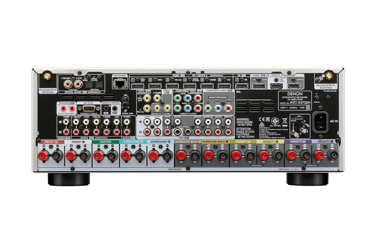 Denon AVC-X4700H Premium Silver - amplituner wielokanałowy