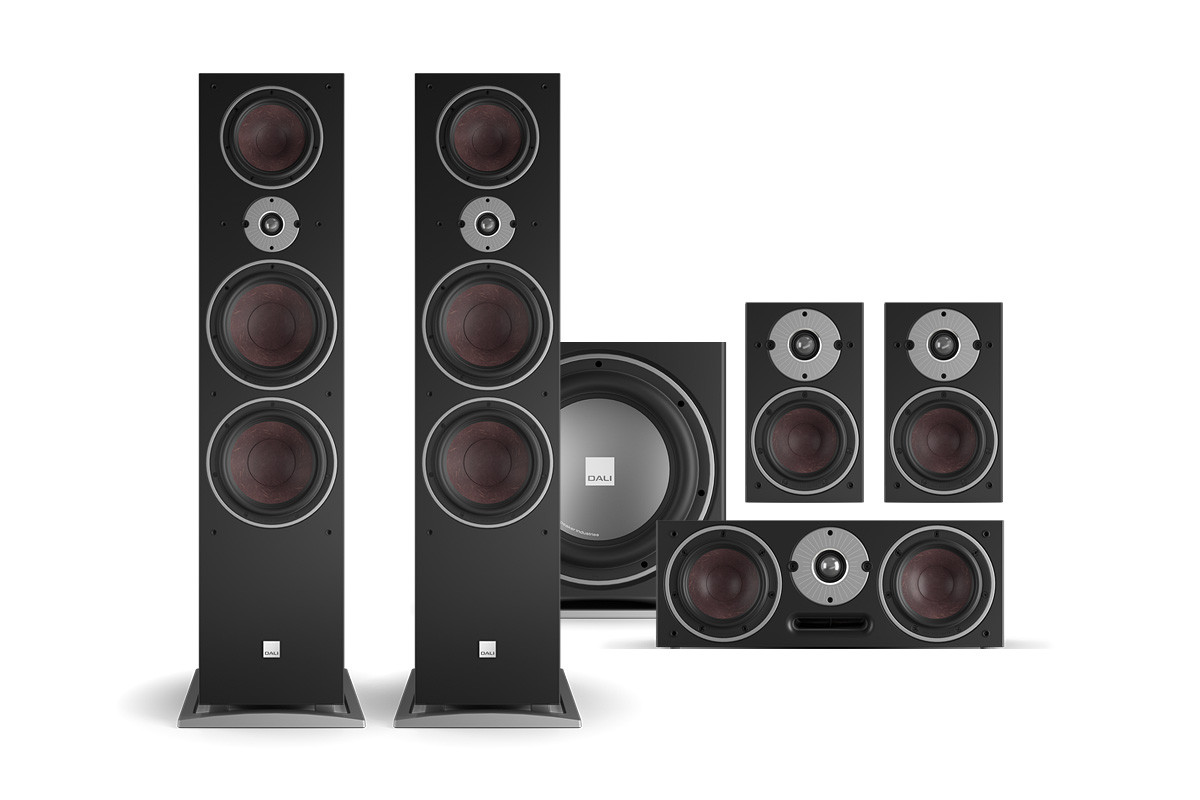 Dali Oberon 9 SET | SUB E-12 F - zestaw kolumn do kina domowego 5.1 Dali Oberon 9 SET | SUB E-12 F - zestaw kolumn do kina domowego 5.1