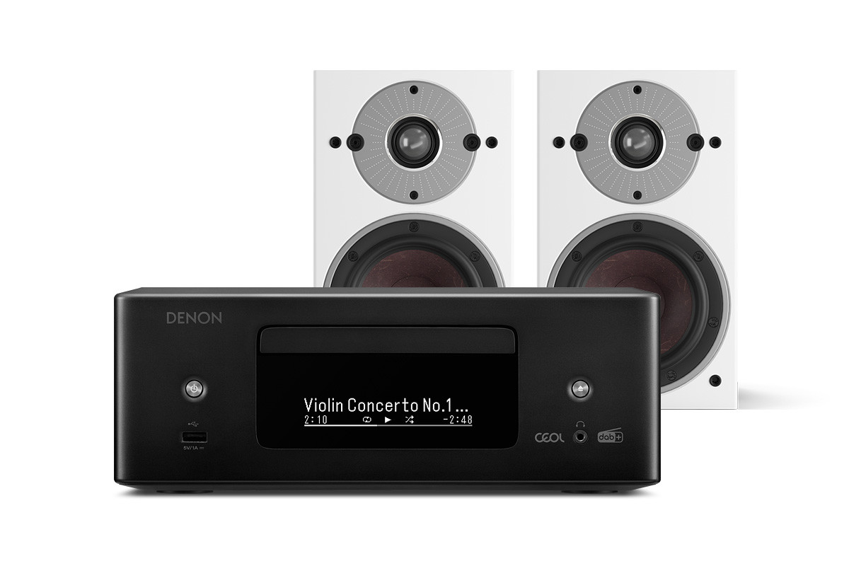 Denon CEOL RCD-N12DAB | Dali Oberon 1 - zestaw stereo