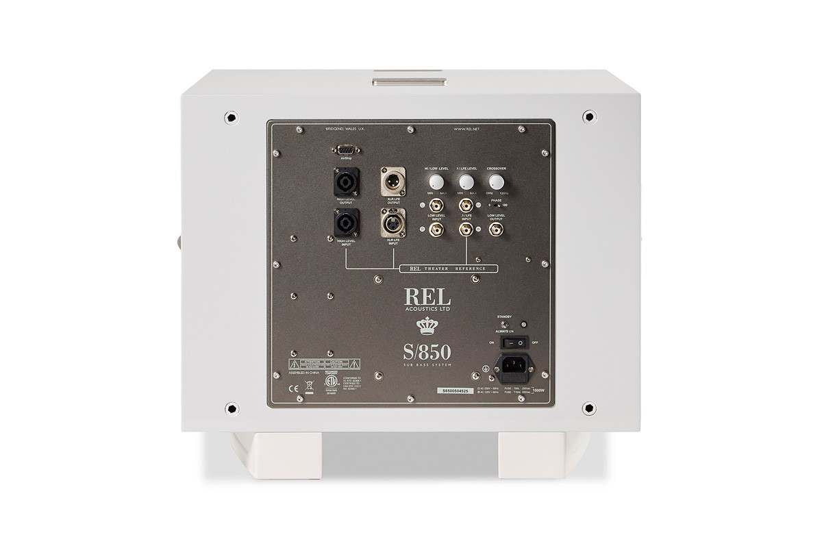 REL S/850 White Piano - subwoofer aktywny