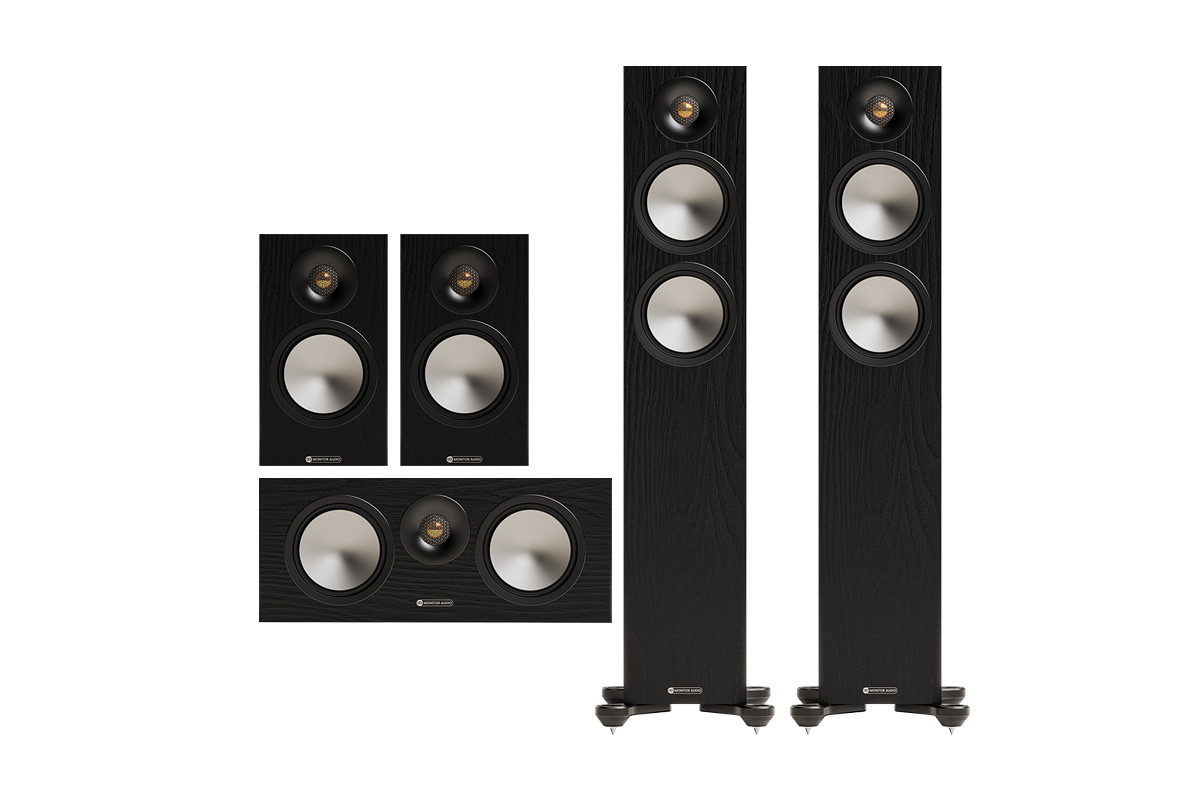 Monitor Audio Bronze 300 7G | 50 7G | C150 7G - zestaw kolumn do kina domowego 5.0
