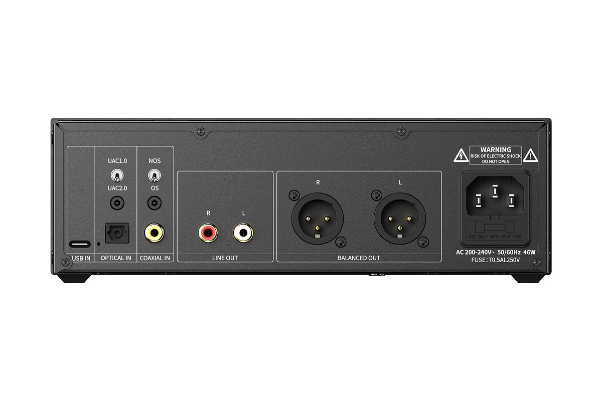 FiiO WARMER R2R Black - przetwornik cyfrowo-analogowy DAC z buforem lampowym