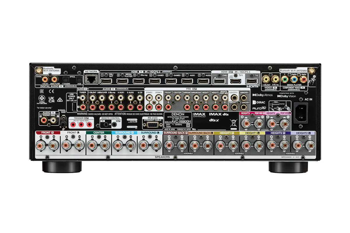 Denon AVC-X6800H Black - amplituner wielokanałowy