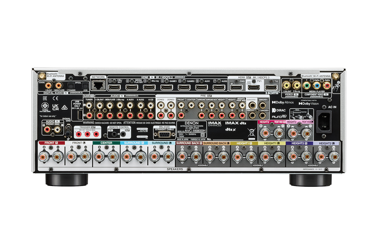 Denon AVC-X6800H Premium Silver - amplituner wielokanałowy