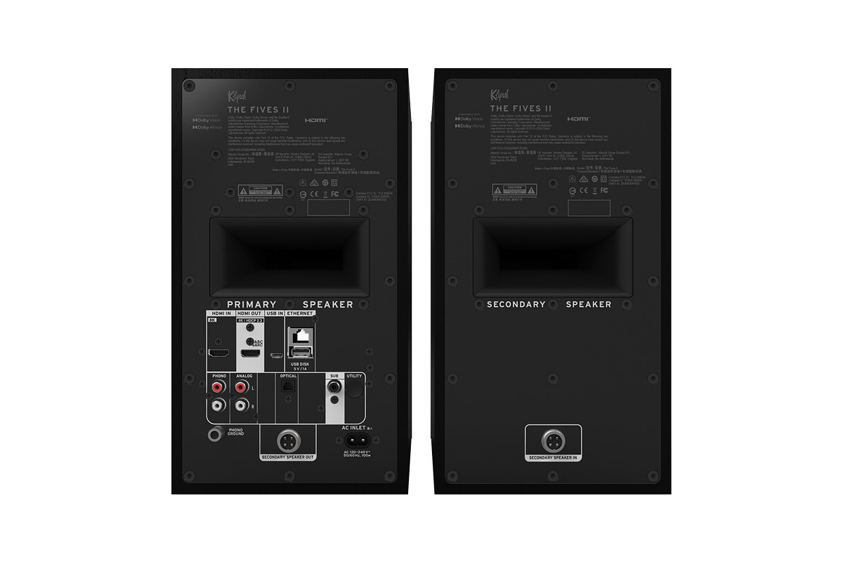 Klipsch The Fives II Ebony - kolumny aktywne