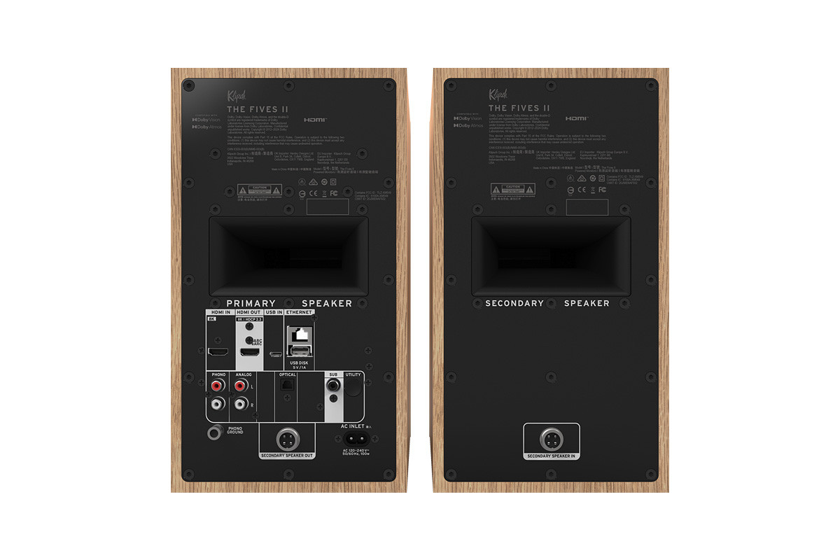 Klipsch The Fives II Red Oak - kolumny aktywne