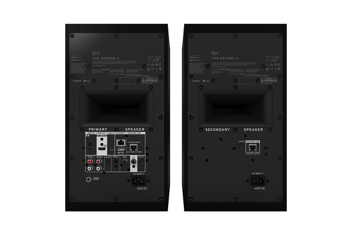 Klipsch The Sevens II Ebony - kolumny aktywne