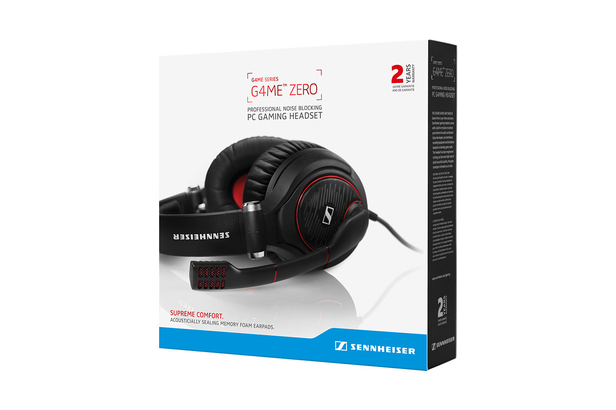 Sennheiser G4ME™ Zero Black - słuchawki multimedialne z mikrofonem