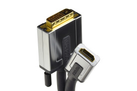 Profigold PROD1300 - przejście wtyk DVI-D/gniazdo HDMI na kablu