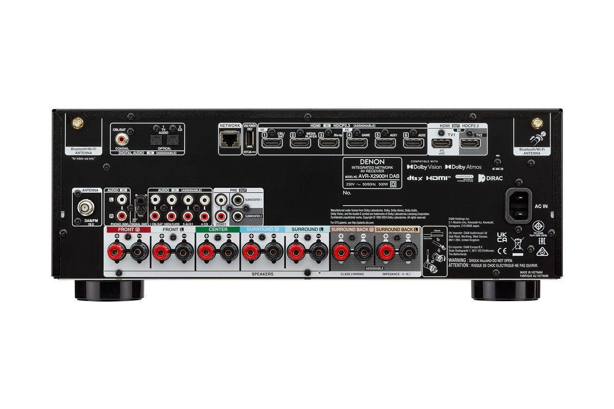 Denon AVR-X2900H DAB - amplituner wielokanałowy