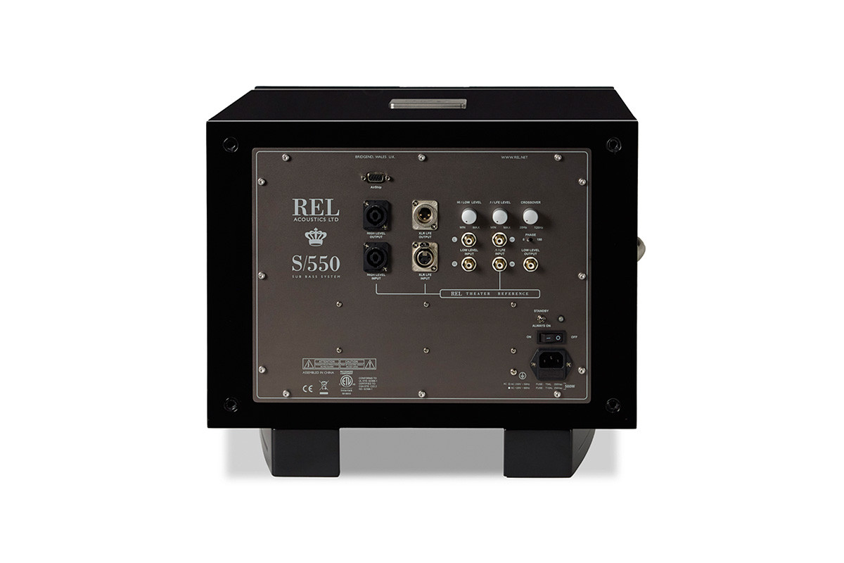 REL S/550 Black Piano - subwoofer aktywny