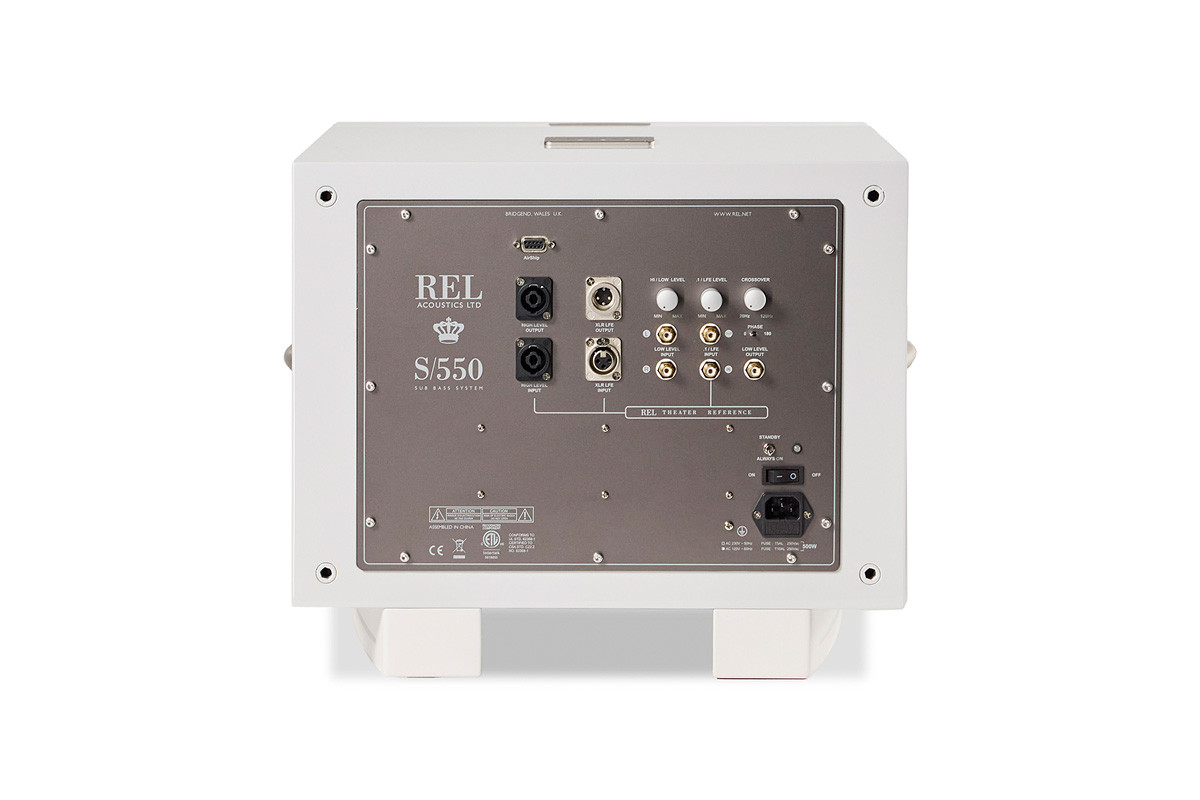REL S/550 White Piano - subwoofer aktywny