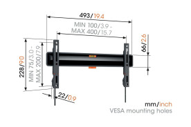 Vogel's TVM 3405 SP | OLED - uchwyt ścienny do TV (32-77 cali)